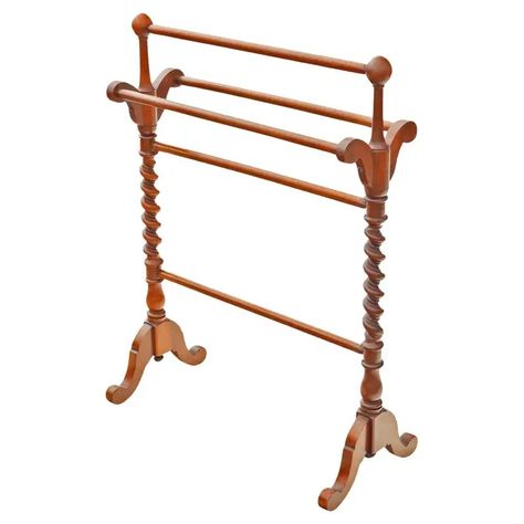 Fine Quality Antique Walnut Twist Victorian Towel Rail Stand - 19th Century Victorian Life, Victorian Home Decor, Towel Stand, Towel Racks, Towel Rail, Home Decor Trends, Victorian Homes, Towel Rack, Coat Rack