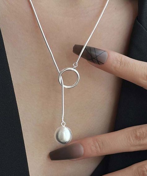 Duck Jewelry, Silver Jewellery Design, Shells Jewelry, Custom Silver Jewelry, Lariat Necklaces, Ball Pendant Necklace, Winter Accessories Fashion, Locket Design, Diamond Band Engagement Ring