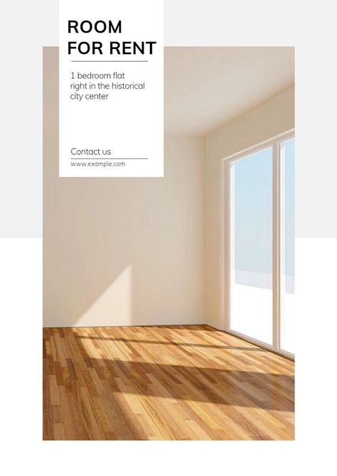 Room for rent  poster template, editable text and design | premium image by rawpixel.com / maprang Room For Rent Advertisement, Living Room Template, Rent Poster, Room Template, Tree Living Room, Interior Poster, Free Social Media Templates, Interior Hotel, Ads Creative Advertising Ideas