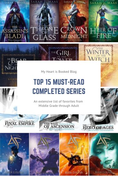 Today, I’ve decided to share my favorite series of all time. Because there are many series that I love that are not completed or I have not finished reading, I am only counting series that I have read in their entirety. Hopefully, in the coming years, I can look back on this list and see how my tastes have changed. The following series are in no particular order. It was hard enough picking 15 of them. I don’t have it in me to rank them as well. Completed Fantasy Book Series, Complete Fantasy Series, Smüt Books, Best Book Series, Books Series, Fantasy Book Series, Read List, Fantasy Books To Read, Recommended Books To Read