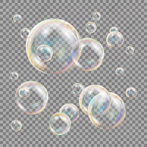 Rainbow Reflection, Text Bubble, Bubble Stickers, Cartoon Cartoon, Water Bubbles, Sphere Ball, Soap Bubbles, Water Design, Rainbow Design