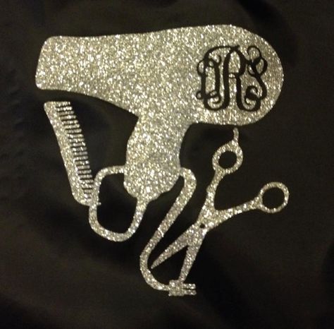 Monogram Hairdresser stylist t shirt by Hillspersonaltouch on Etsy Cosmetology Ideas, Hair Stylist Shirts, Class Project Ideas, Cosmo Girl, Salon Quotes, Vinyl Monogram, Cosmetology School, Shirt Hair, Hair Dresser