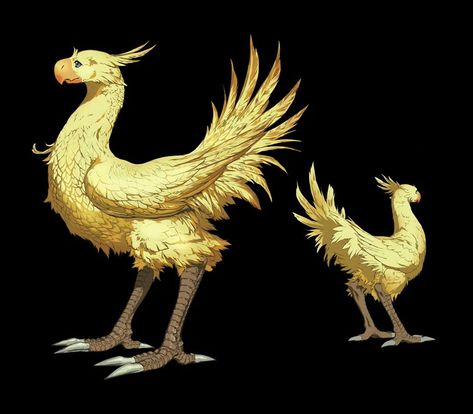 Chocobo Concept Art - Final Fantasy VII Remake Art Gallery Final Fantasy Penelo, Final Fantasy X Concept Art, Final Fantasy Box Art, Final Fantasy Chocobo, Final Fantasy Bestiary, Sly Cooper, Final Fantasy Tactics, Art Final, Final Fantasy Vii Remake