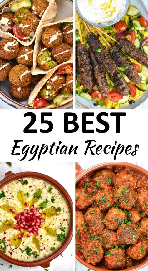 Discover the delicious flavors of Egyptian cuisine with these recipes! From ful medames to kofta kebab, get ready to indulge in a culinary adventure. Northern African Recipes, Best Recipes Around The World, Arabic Vegetable Recipes, Nigerian Meal Ideas, Egyptian Couscous Recipes, Healthy Egyptian Recipes, Egyptian Kofta Recipe Beef, Vegan Egyptian Recipes, Egyptian Cuisine Recipes