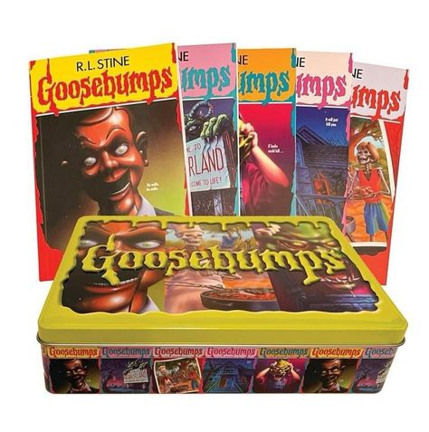 Goosebumps Retro Scream Collection! Snag 5 books and the collectible tin for $17.77!! 😱📚Paid Link in the Bio Scream Collection, Night Of The Living Dummy, Popular Childrens Books, Goosebumps Books, Country Dance, Book Of The Month, 90s Kids, Feature Film, Spirit Halloween