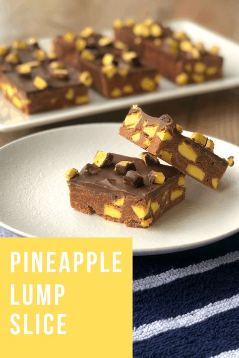 Delicious and easy to make, this no bake Pineapple Lump slice is a wonderful recipe to make. Simply the best flavours, easy and decadent Pineapple Lumps, 100 Cookies Recipe, Salted Caramel Chocolate Tart, No Bake Slices, Baked Pineapple, Tray Bake Recipes, Australian Food, Slices Recipes, Baking Blog