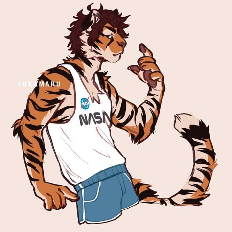 Tiger Fursona Art, Big Cat Fursona, Tiger Oc Human, Tiger Oc Art, Male Fursona, Tiger Fursona, Anthro Tiger, Beastars Oc, Tiger Oc