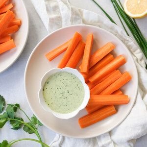 Safeway - Carrot Sticks with Green Goddess Yogurt Dip Carrots And Ranch, Avocado Yogurt Dip, Green Goddess Dip, Cold Lunch, Summer Vision, Carrot Sticks, Yogurt Dip, Tex Mex Recipes, Carrot Recipes