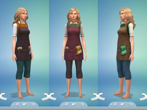 The Sims Resource - Gardener Outfit Gardener Outfit, Florist Apron, Male Outfits, Career Outfits, Sims Wallpaper, Maxi Outfits, Striped Bodycon Dress, Torn Jeans, Sims 4 Update