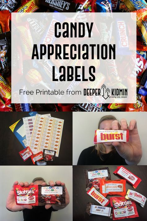 Free Downloadable Printable; 12 different candy bars for volunteer appreciation Candy Sayings Gifts, Candy Bar Poems, Candy Bar Sayings, Candy Puns, Teacher Encouragement, Volunteer Appreciation Gifts, Appreciation Note, Appreciation Gifts Diy, Candy Quotes