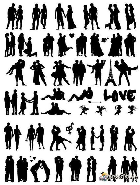 Couple Template, Silhouette Photography, Couple Silhouette, Silhouette Painting, Wedding Couple Poses Photography, Silhouette Stencil, Photography Posing Guide, Posing Guide, Portrait Photography Poses