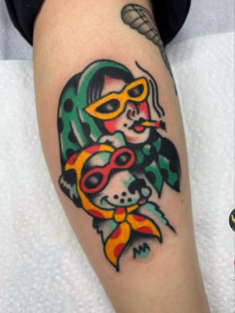 Traditional Tattoo Arm, Tattoo Perna, Cowgirl Tattoos, Traditional Tattoo Inspiration, Traditional Style Tattoo, Funky Tattoos, American Traditional Tattoos, Traditional Tattoo Design, Pin Up Tattoos