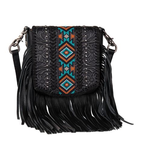 PRICES MAY VARY. Fringe crossbody purse: Made of genuine leather. Vintage floral tooled with embroidered aztec.Criss-cross stitch detail.Antique silver embellishments.Whipstitch on the flap with magnetic button closure. Lobster clasp which can convert to clip bag. Detachable adjustable shoulder straps (48"). Inside of the crossbody includes an open pocket; A zipper pocket on the back. Measured 8'' X 2.5" X 6.5" (Drop 24"). PLEASE NOTE :IT IS SMALL SIZE CROSSBODY BAG. Fringe Crossbody Purse, Leather Fringe Purse, Country Festival, Festival Fits, Fringe Crossbody Bag, Western Purses, Fringe Purse, Bags To Make, Women Crossbody Bag