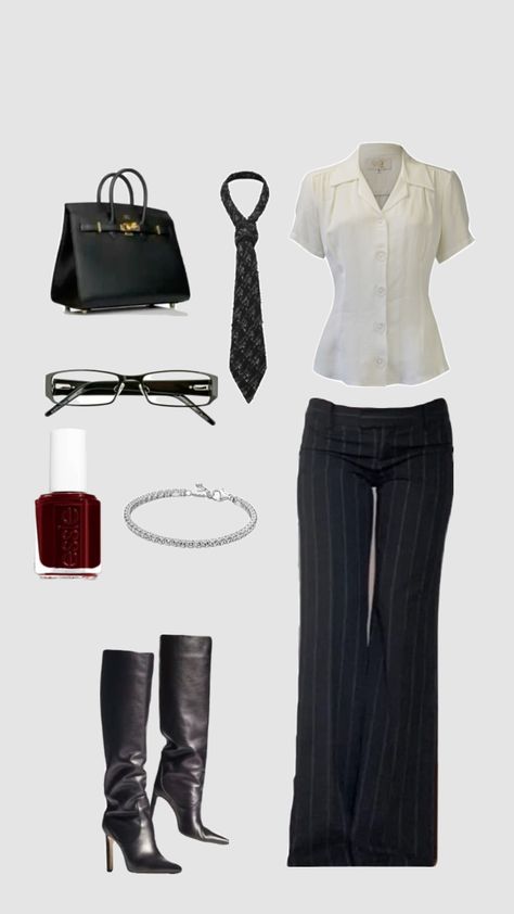 #outfit #officesiren 2000s Business Fashion, Y2k Professional Outfits, Office Siren Outfits Skirt, Officecore Outfit, Young Business Woman Outfit, Siren Office Outfit, Office Siren Outfit, 2000s Business Casual, News Reporter Outfit