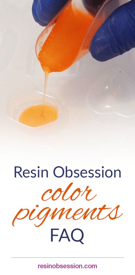 Resin Obsession color pigments FAQ - Resin Obsession How To Make Resin Jewelry, Acrylic Crafts, Resin Arts, Resin Pigment, Steampunk Stuff, Color Epoxy, Colored Epoxy, Nail Polish Crafts, Color Resin