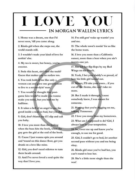 Morgan Wallen Decor, Morgan Wallen Lyrics, Lyric Tattoos, Hate Speech, Love You More Than, Love You More, Poster Making, Song Lyrics, I Love You