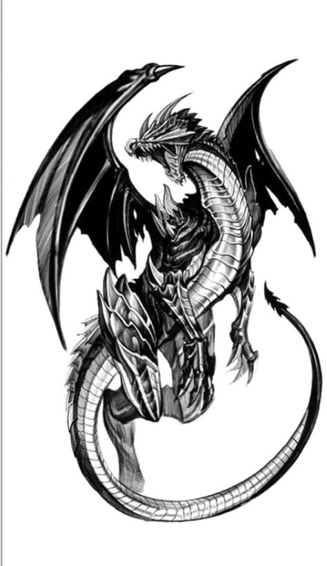 Black Dragon Tattoo, Dragon Medieval, Dragon Tattoo Drawing, Dragon Tattoo Arm, Celtic Dragon Tattoos, Dragon Tattoo Sketch, Dragons Tattoo, Dragon Tattoos For Men, Small Dragon Tattoos