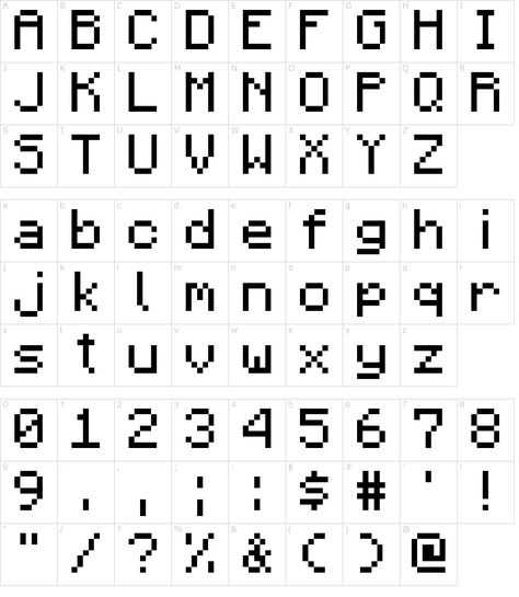 Minecraft Font Download Minecraft Font Letters, Minecraft Letters Alphabet, Minecraft Lettering, Minecraft Symbols, Lovejoy Call Me What You Like, Minecraft Numbers, Pixel Art Font, Minecraft Sign Ideas, Minecraft Journal