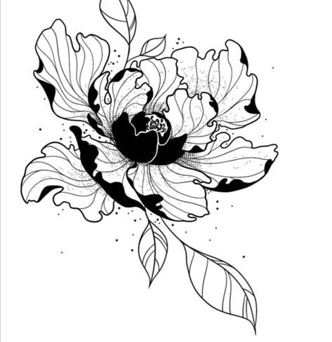 Japanese Flower Tattoo, Flower Tattoo Drawings, Geniale Tattoos, Peonies Tattoo, Tattoo Portfolio, Japanese Tattoo Art, Japanese Flowers, Tattoo Outline, Flower Tattoo Designs