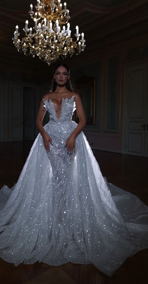 Princess Wedding Dresses Sparkle, Luxury Wedding Dress Ballgown, Swarovski Wedding Dress, Corset Mermaid Wedding Dress, Shiny Wedding Dress, Rhinestone Wedding Dress, Sparkling Dress, Senior Szn, Glam Wedding Dress