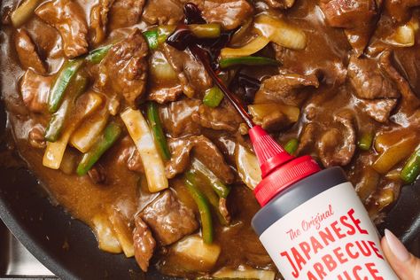 Classic Teriyaki Beef Bachan’s Japanese Bbq Sauce Recipes, Recipes With Japanese Bbq Sauce, Japanese Bbq Sauce Recipe, Japanese Bbq Sauce Chicken, Teriyaki Beef Recipe, Japanese Barbecue Sauce Recipes, Japanese Bbq Sauce, Japanese Barbecue, Japanese Bbq