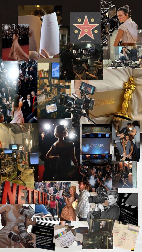 Famous Director Aesthetic, Fame Vision Board, Talk Show Aesthetic, Actress Vision Board, Actress Aesthetic Life, Manifesting Fame, Fame Manifestation, Hollywood Collage, Acting Auditions Monologues