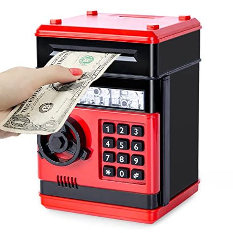 Atm Bank, Money Saving Box, Kids Toys For Boys, Money Safe, Money Jars, Savings Box, Kids Electronics, Play Money, Kids Money