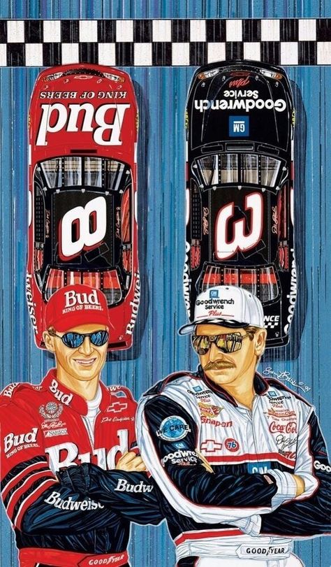 Sr Wallpaper, Dale Earnhardt Sr, Race Car Driving, Nascar Cars, Nascar Race Cars, Racing Car Design, Nascar Race, West Art, Dale Jr