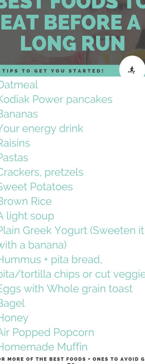 Food for Runners: What to Eat Before Your Long Run What To Eat Before A Long Run, Marathon Food Plan, Running Food Runner Diet, Runners Breakfast, Food For Runners, Eating Before Running, Marathon Food, Runner Diet, Running Diet