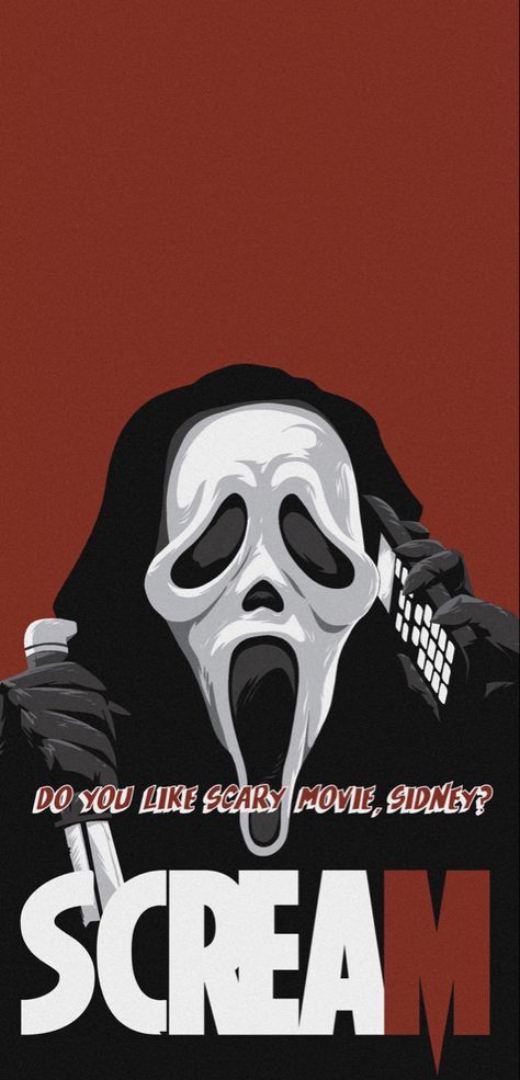 Scream Movie Lockscreen, Horror Lockscreen Wallpaper, Scary Lockscreen, Ghostface Lockscreen, Scream Lockscreen, Sidney Scream, Evil Tattoos, Ghostface Scream, Scary Wallpaper