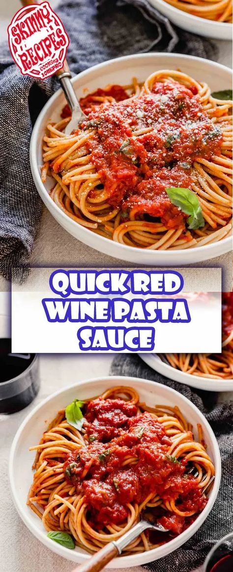 QUICK RED WINE PASTA SAUCE - easydinnerrecipes - Medium Red Wine Pasta Sauce, Red Wine Pasta, Wine Pasta Sauce, Wine Pasta, Meatless Monday Dinner, Best Pizza Dough Recipe, Keto Pork Chops, Red Sauce Pasta, Grilled Peppers