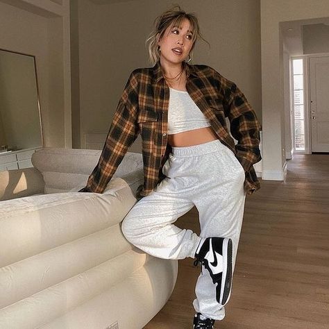 Photo shared by 12TH TRIBE on October 24, 2021 tagging @jessthrowiton_. May be an image of 1 person and footwear. Black Satin Blouse, Beige Crop Tops, Flannel Shacket, Outfit Inspo Casual, Velvet Blouses, Sherpa Jacket, For A Reason, Fall Looks, Black Crop