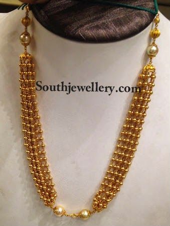 gold beads necklace Beads Necklace Indian, Baby Jewellery, Beads Design, Jewellery Diamond, Jewellery Wedding, Beautiful Gold Necklaces, Beaded Necklace Designs, Necklace Indian, Antique Jewelry Indian