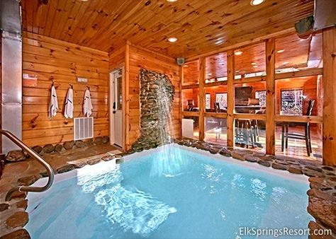 2 Bedroom cabin with Private Indoor Pool and Sauna - TripAdvisor Tennessee Cabins, Bedroom Pool, Mountain Cabin Rentals, Gatlinburg Vacation, Gatlinburg Cabin Rentals, 2 Bedroom Cabin, Studio Condo, Gatlinburg Cabins, Bedroom Cabin