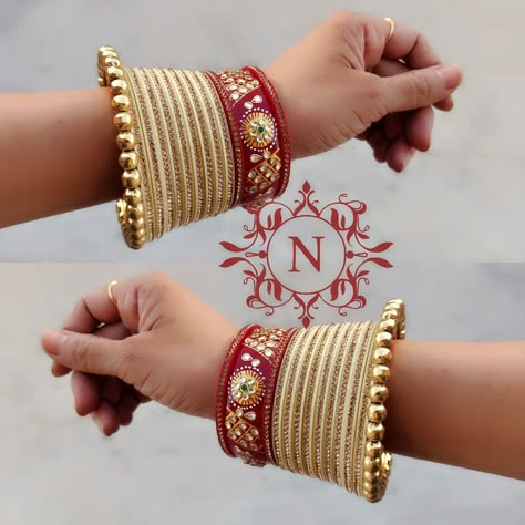 Rajasthani Bangles Design, Rajasthani Bangles, शादी की तस्वीरें, Rajasthani Bride, Rajasthani Dress, Rajputi Jewellery, Thread Bangles Design, Bridal Chura, Rajputi Dress