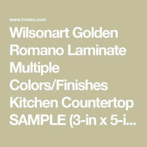 Wilsonart Golden Romano Laminate Multiple Colors/Finishes Kitchen Countertop SAMPLE (3-in x 5-in) Lowes.com Countertop Samples, Hd Design, Laminate Kitchen, Wood Fiber, Kitchen Countertop, Recycled Wood, Warm Grey, Mold And Mildew, Creamy White