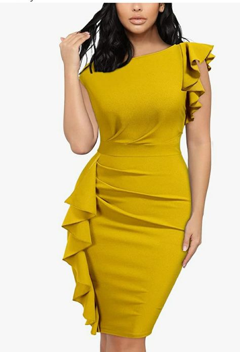 Short Dress Styles For Women Party, Vintage Style Dresses Classy, Fitting Dresses Classy, Dresses Classy Short, Pencil Dress Outfit Casual, Fit Dress Outfit, Nice Party Dresses, Classy Dress Outfits Simple, Trending Dresses For Women