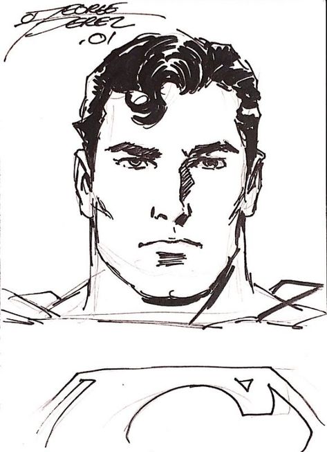 #georgeperez #DC #DCComics #supermanfamily #superman Superman Sketch, Superman Comic Art, Action Comics 1, Drawing Superheroes, Man Anatomy, Superman Family, George Perez, Superman Comic, Superman Logo