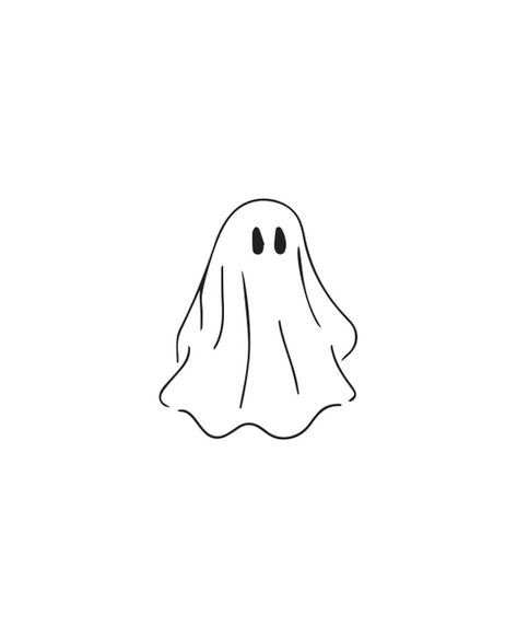 Cute Simple Tattoos, Clear Mask, Ghost Drawing, Small Doodle, Ghost Tattoo, Moon Tattoo Designs, Spooky Tattoos, Friendship Tattoos, Line Art Tattoos