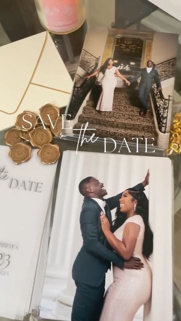 Save The Date Black Couples, Wedding Invitations Photoshoot, Save The Date Ideas Black Couples, Save The Date Shoot, Save The Date Picture Ideas, Save The Date Ideas Photos, Save The Date Outfit Ideas, Save The Date Poses, Save The Date Photoshoot