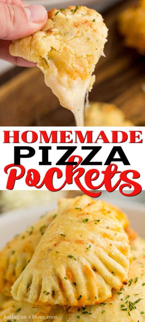 Pizza Pocket Recipe is so delicious and better than any of those store bought pizza snacks. Enjoy these anytime you want and make a batch for the freezer. Easy Pizza Pockets, Easy Pizza Pocket Recipes, Pizza Pocket Dough Recipe, Pizza Pocket Recipe, Homemade Pizza Pockets Easy, Pizza Buns Recipe Homemade, Pizza Pockets Homemade Dough, Homemade Pizza Pops Recipes, Pizza Pockets With Pizza Dough