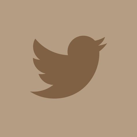 Brown Icons Aesthetic Iphone, Vintage App, Twitter App, Beige Icons:), Iconic Wallpaper, Cute App, Twitter Icon, Ios App Icon Design, Iphone App Design