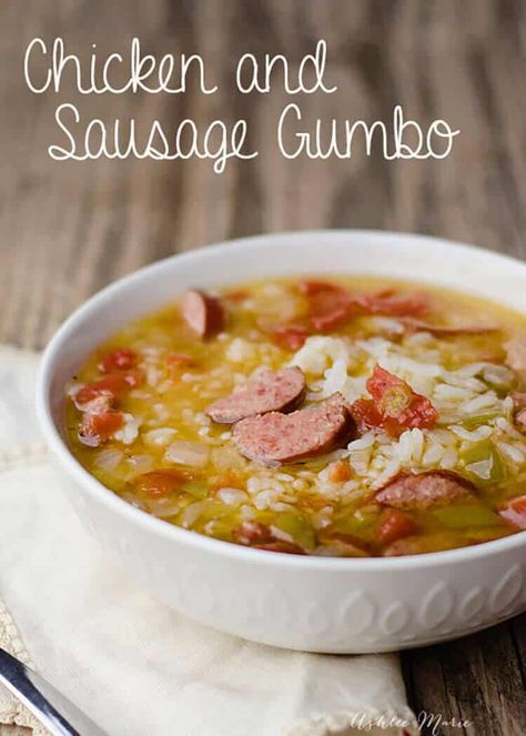 Chicken And Sausage Gumbo Recipe, Sausage Gumbo Recipe, Easy Gumbo, Gumbo Recipe Easy, Chicken And Sausage Gumbo, Chicken Sausage Gumbo, Gumbo Recipe Sausage, Chicken Gumbo, Chicken And Sausage