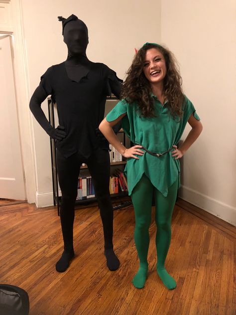 Peter Pan Womens Costume, Peter Pan And Shadow Costume, Peter Pan Shadow Costume, Diy Peter Pan Costume For Women, Female Peter Pan Costume, Peter Pan Costume For Women, Peter Pan Disfraz, Peter Pan And Wendy Costume, Peter Pan And Tinkerbell Costume