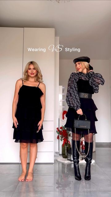 Sarah Zerafa on Instagram: "Wearing VS Styling 🤯✨ (save this for inspo) 🖤 /ad WHICH IS YOUR FAVOURITE LOOK? 🤔 Option 1-2 or 3? 💭 I looove the last look 👏🏻👏🏻👏🏻 There’s a difference between ‘wearing an outfit’ & styling.. and I hope this video will be useful 🤩 WHO WANTS A PART 2? 👀 Tag a bestie who would love these ideas 👭 Outfits: @charlesandron ✨ #ootd #ootdfashion #ootdinspiration #ootdshare #ootdstyle #ootdfash #outfitoftheday #outfits #stylediary #reelsinstagram #ootdpost @roncharlesandron @charlesborgcr @brenigram #outfitstyle #outfitideas #reels #styleinspiration #styleblogger #styleinspo #editorial #explorepage #explore #amazing #wow" Dressing Vs Styling, Wearing Vs Styling Outfits Plus Size, Wearing Vs Styling Videos, Style Vs Wearing, Wearing Vs Styling Plus Size, Styling Vs Wearing Clothes, Wear Vs Style, Wearing Vs Styling Clothes, Styling Vs Wearing