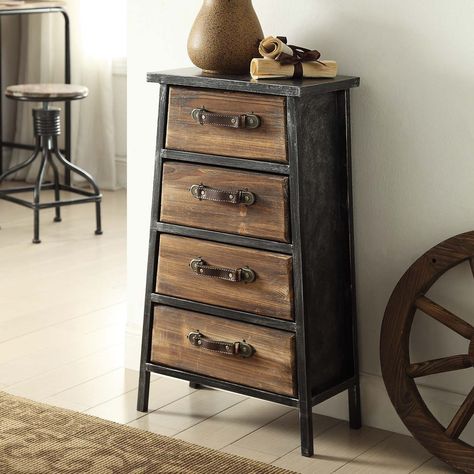 Trent Austin Design Arcadia 4 Drawer Chest 4 Drawer Dresser, Urban Loft, Wooden Drawers, Wood Chest, Furniture Renovation, Drawer Chest, Wooden Storage, Furniture Outlet Stores, Metal Furniture