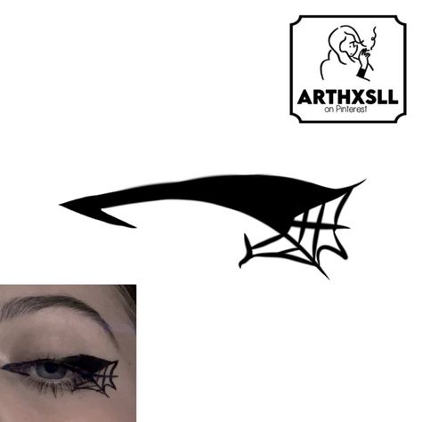 Eyeliner Template, Goth Eyeliner, Beautiful Eyeliner, Eyeliner Inspo, Brown Eyes Aesthetic, Eyebrow Styles, Drawing Hair Tutorial, Makeup Drawing, Cute Eye Makeup