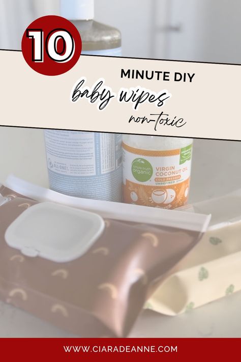 Making clean swaps in your home doesn't have to be hard. This is by far one of the easiest swaps you can make with your babies for a non toxic, homemade option. Grab everything you need online and then easily make your clean alternative for baby wipes. Check out the full directions on the blog. Homemade Wipes Baby, Diy Baby Wipes Cloth, Diy Baby Wipes Paper Towels, Wet Wipes Diy, Home Made Baby Wipes, Diy Wipes, Homemade Wipes, Homemade Baby Wipes, Wipes Diy