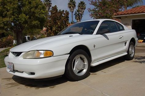 My donor vehicle. A base model 1994 Ford Mustang with 3.8L V6, TREMEC 5-speed transmission a,d 7.5" Ford live axle. Locost 7, Base Model, Ford Mustang, Mustang, Lotus, Ford, Vehicles, Quick Saves