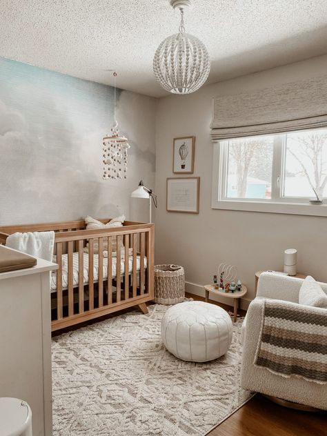 Anatomy of a Room: A Cozy, Calming Nursery Filled with Tons of Texture and Charm - The Roll-Out Dark Brown Nursery, Grey Nursery Ideas, Oak Nursery, Calming Nursery, Brown Nursery, Nursery Layout, Calm Nursery, Baby Nursery Inspiration, Baby Room Neutral